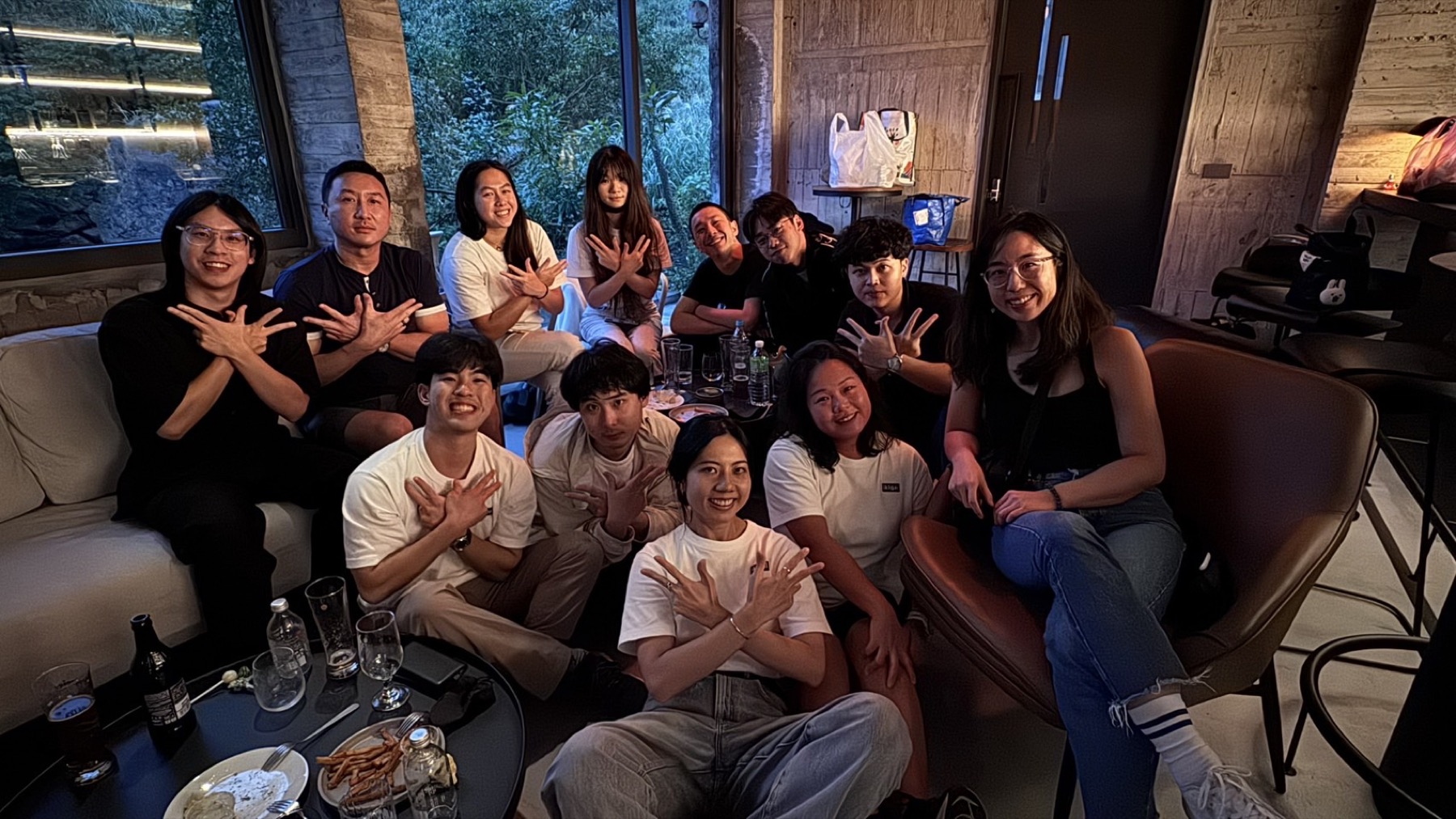 886 Studios founders gathered during a community event